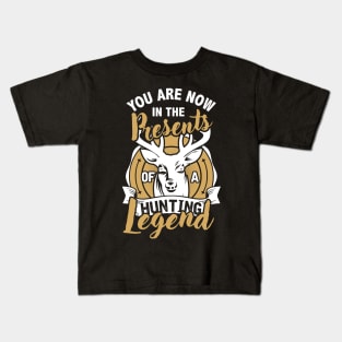 Hunting T Shirt Hunting Legend Funny Deer Hunters Gift Kids T-Shirt